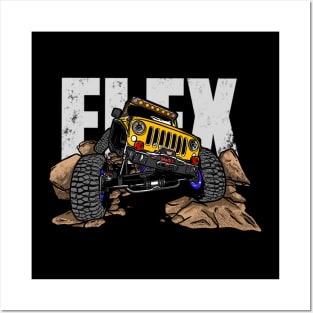 Yellow Jeep Flex Posters and Art